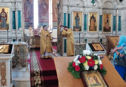 Праздничное богослужение в Ильинском кафедральном соборе г. Россошь