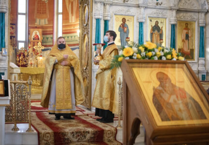 Праздничное богослужение в Свято-Ильинском кафедральном соборе г. Россошь