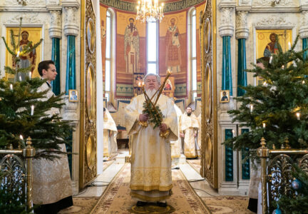 В Неделю по Рождестве Христовом Глава Воронежской митрополии совершил богослужение в Свято-Ильинском кафедральном соборе г. Россоши