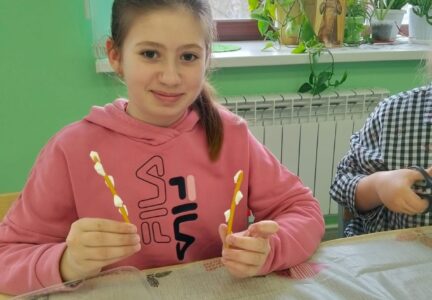 В воскресной школе при храме Всемилостивого Спаса прошли пасхальные мастер-классы