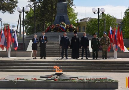 Благочинный Россошанского церковного округа принял участие в мероприятии, приуроченном к 80-летию Великой Победы