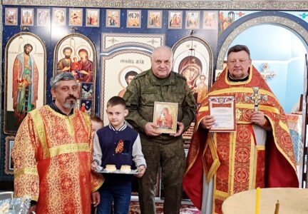 Храм Рождества г. Россошь посетил военный комиссар Россошанского, Ольховатского и Подгоренского районов