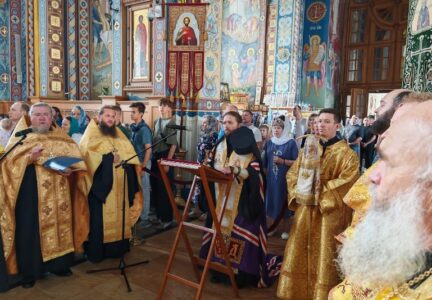 Молебен в Благовещенском кафедральном соборе г. Воронеж