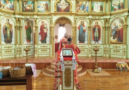 На приходе села Жилино встретили Святую Пасху
