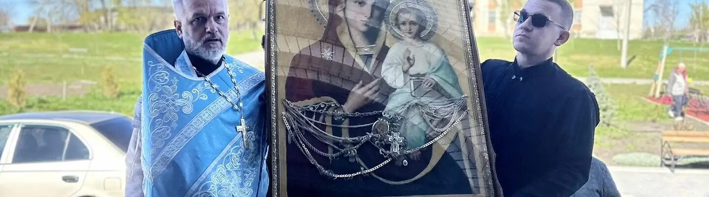 Прихожане сел Новая и Старая Калитва помолились перед иконой Божией Матери «Оршанская»