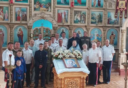 Присяга казаков станицы Ольховатская
